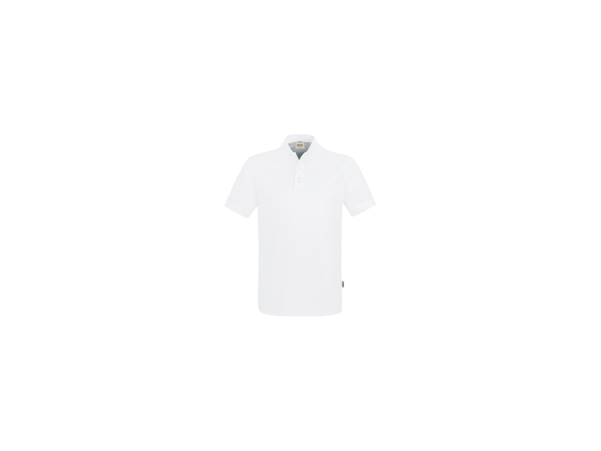 Premium-Poloshirt Pima-Cotton XS weiss - 100% Baumwolle, 180 g/m²