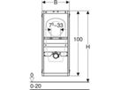 GIS Urinal-Element für 0-Liter