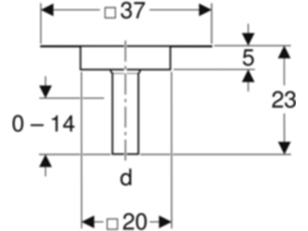 Geberit Dachentwässerung Pluvia - Grundelement