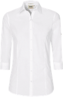 Bluse Vario-¾-Arm Perf. Gr. 2XL, weiss - 50% Baumwolle, 50% Polyester