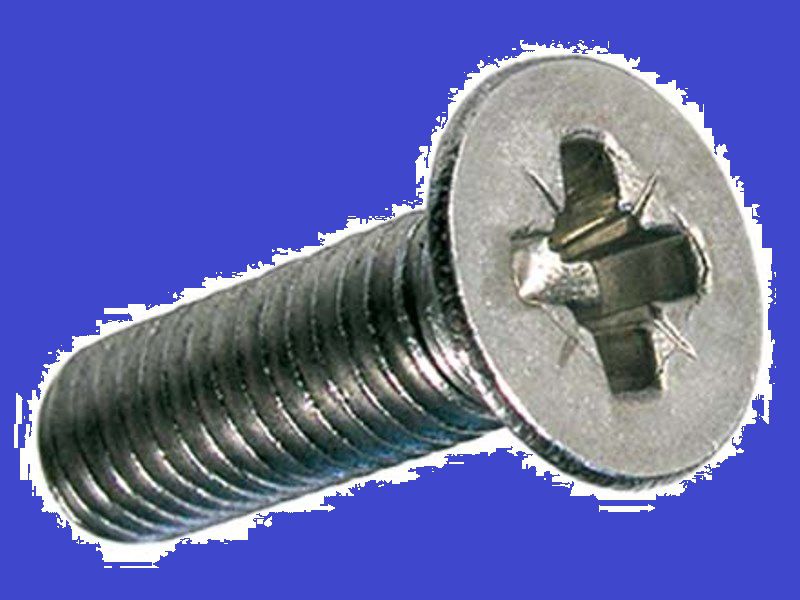 Senkschrauben mit Kreuzschlitz - Pozidriv Form Z INOX A2 DIN 965A