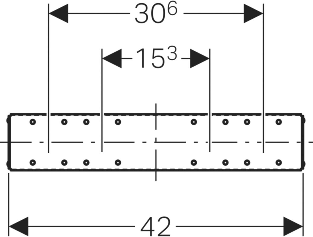 Geberit Duofix-Armaturenplatte - für GIS-UP-Absperrventile