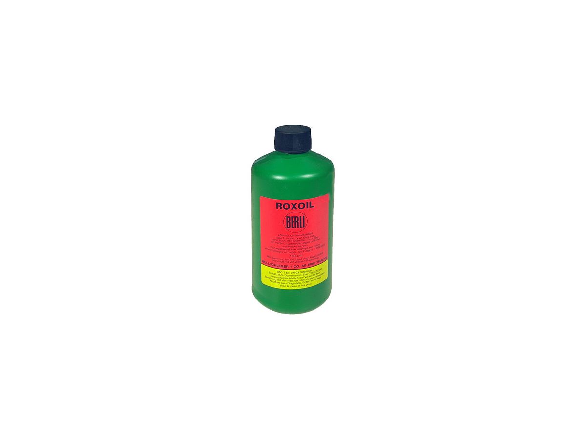 Roxoil plus Lötöl Inox - Flasch à 1.0 Liter für Chromnickelstahl