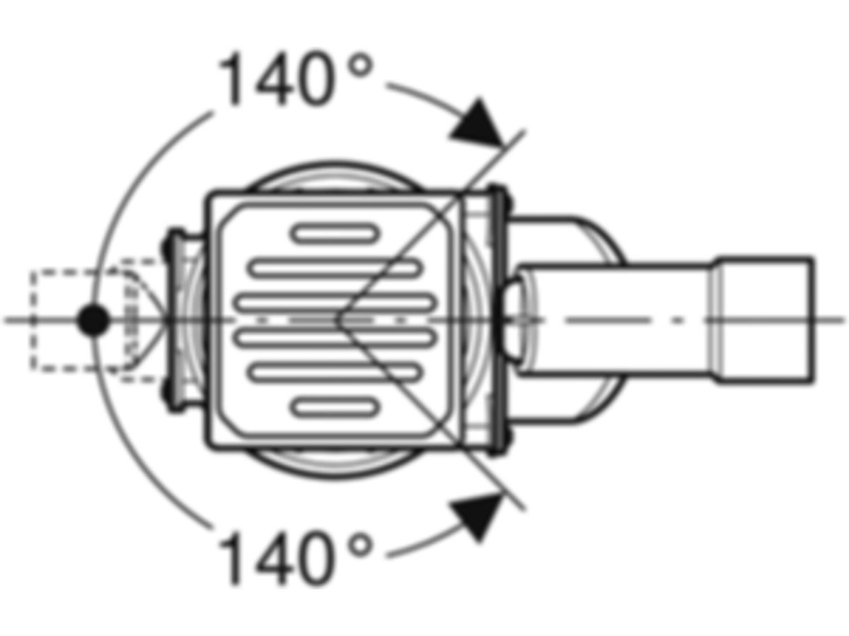 Geberit Bodenablauf Varino 110 - horizontal
