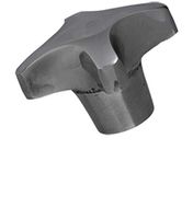 Kreuzgriffe mit Sacklochgew. DIN 6335E - Stahlbüchse / Leichtmetall hochglanzpol.