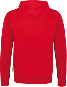 Kapuzenjacke Bonded Gr. XS, rot/silber - 55% Polyester, 45% Baumwolle, 340 g/m²