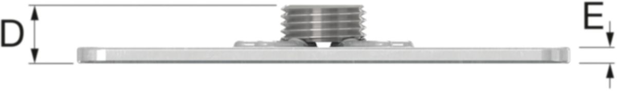 Grundplatten FLAMCO SRG 2 - mit Innengewinde