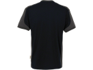 T-Shirt Contrast Perf. M schwarz/anth. - 50% Baumwolle, 50% Polyester