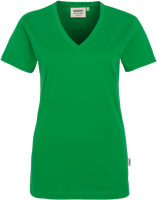 Damen-V-Shirt Classic Gr. 2XL, kellygrün - 100% Baumwolle