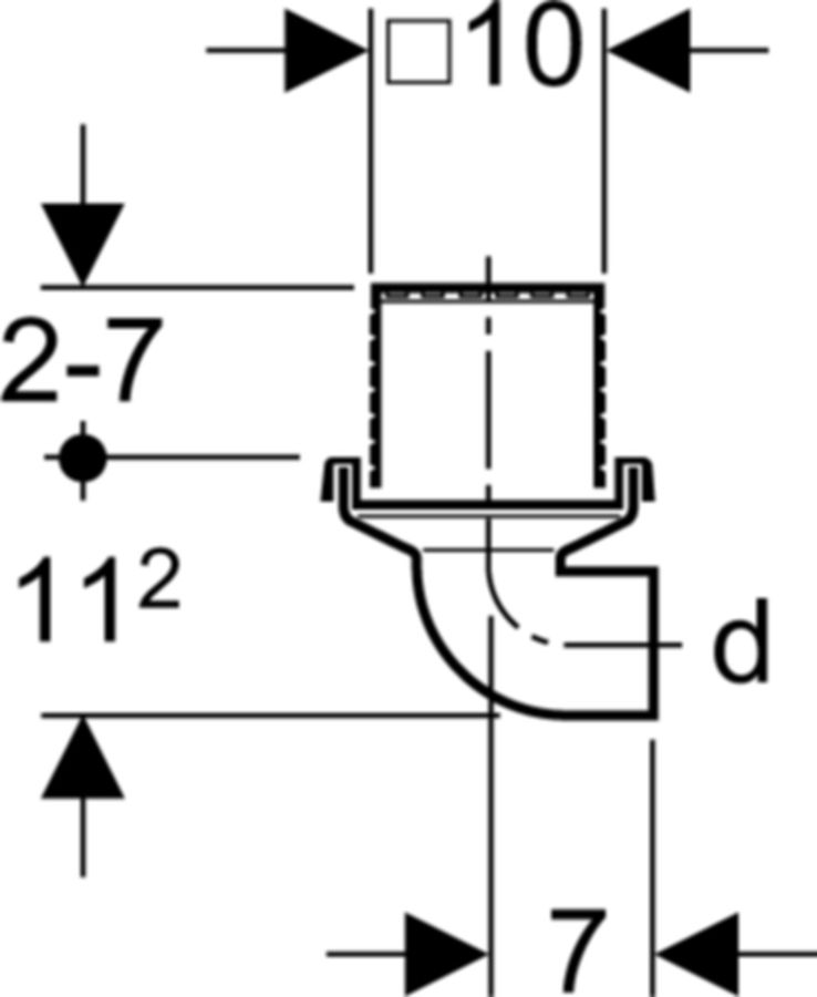 Geberit Bodeneinlauf waagrecht