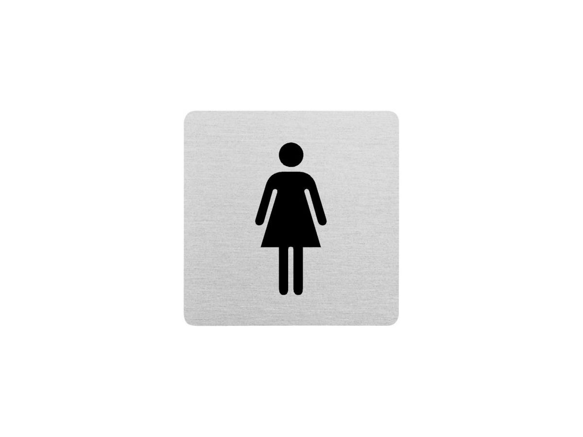 Schild aus Alu, selbstklebend
