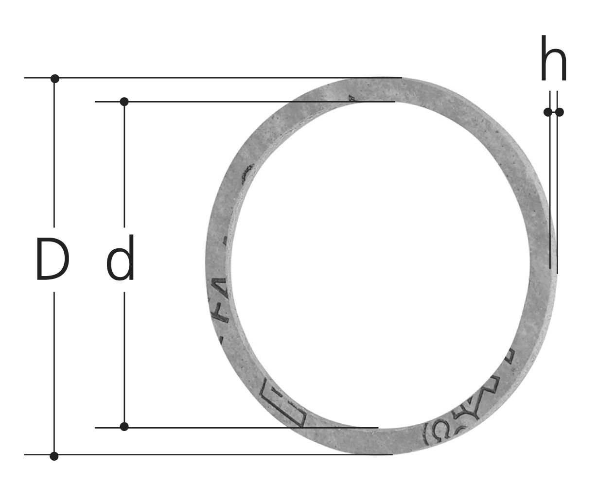 Flachdichtung Gr.31.5x26.5x1.5 mm - zu JRG Ventil-Oberteile 3/4"