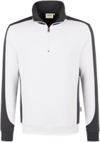 Zip-Sweatsh. Co. Perf. 2XL weiss/anth. - 50% Baumwolle, 50% Polyester, 300 g/m²
