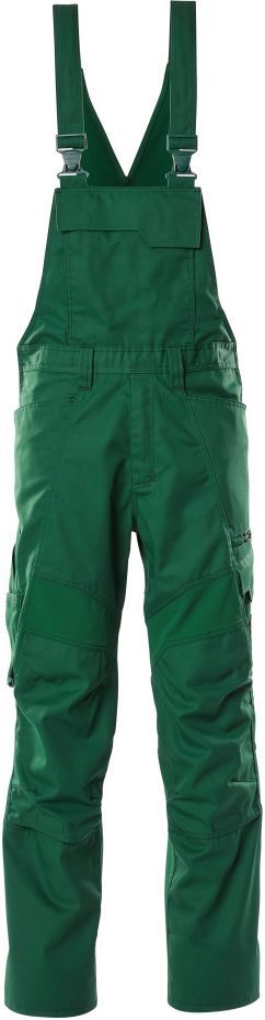 Latzhose mit Knietaschen - mit Stretch-Einsätzen, 65% PES / 35% CO