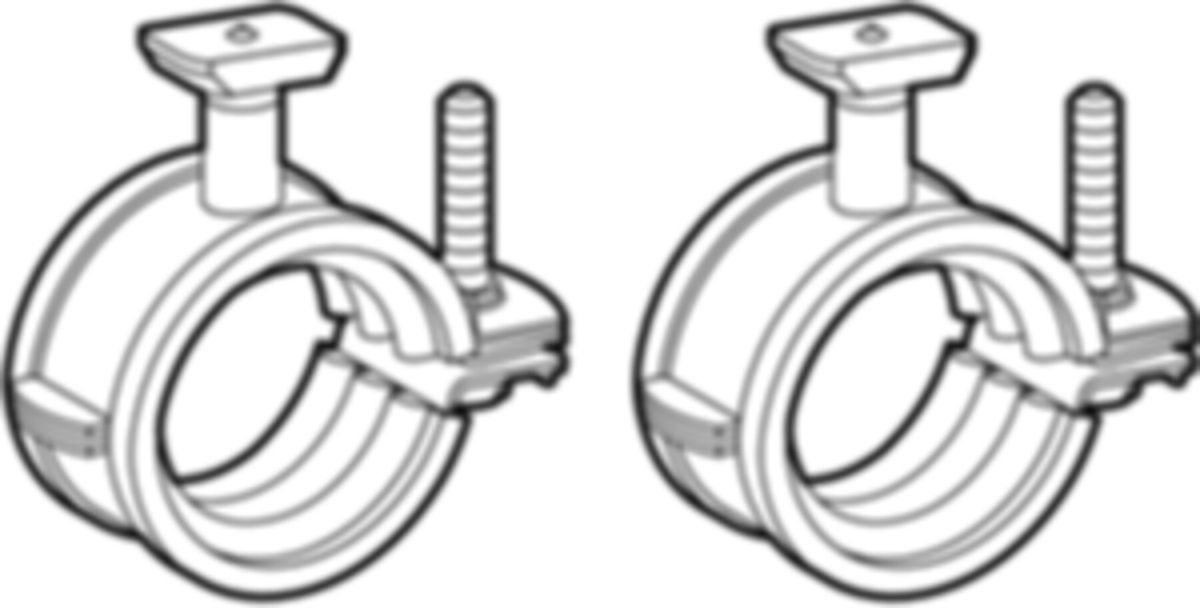 GIS Befestigungs-Set Verteiler gerade