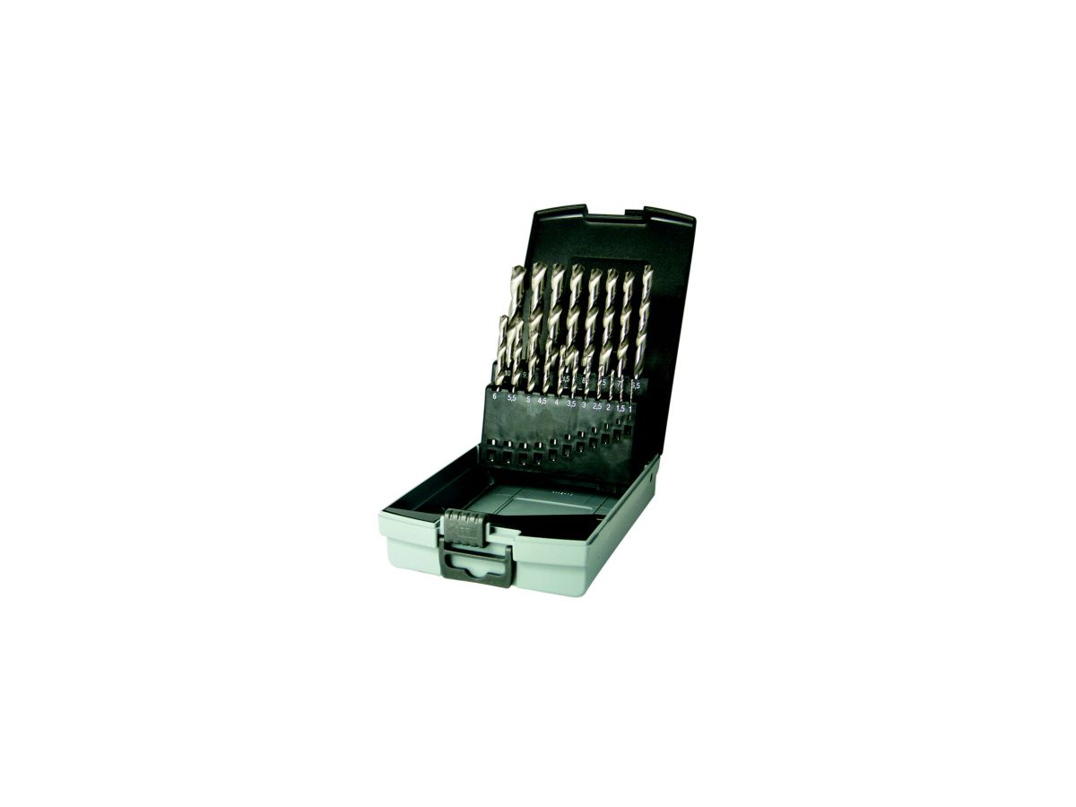 Spiralbohrersatz TIVOLY HSS - 1.0-10.0 x 0.5 mm in Kunststoffkassette