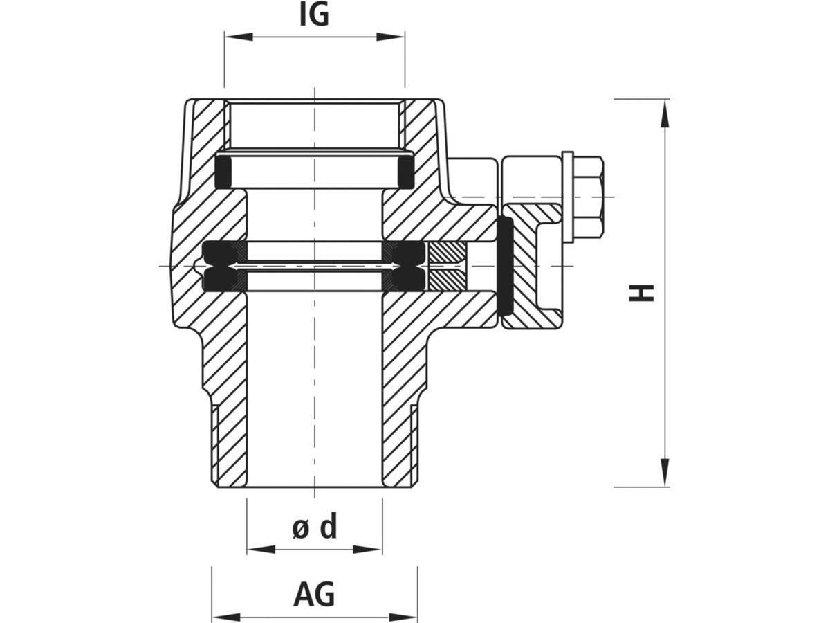 Einschraub-Anbohrsperre PN16  5/4"-11/2" - 3720