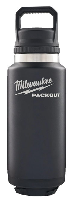 Thermosflaschen MILWAUKEE PACKOUT - 1065 ml mit Schraubdeckel, schwarz