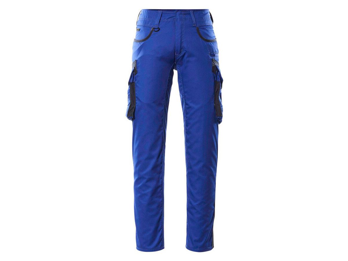 Hose mit Schenkeltaschen, Gr. 82C49 - kornblau/schwarzblau