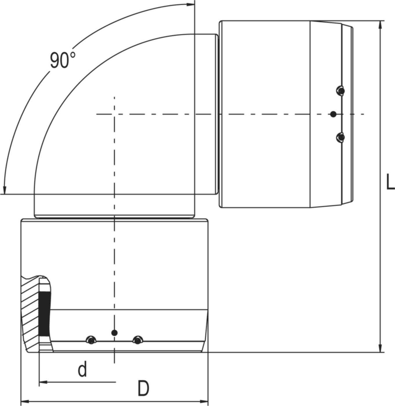 Winkel 90° ALIAXIS FRIALEN W90 d 32 mm - PN16