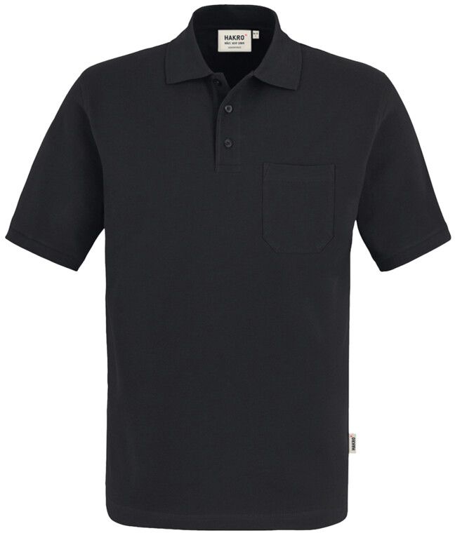 Pocket-Poloshirt Top Einlaufvorbehand. - 100 % Baumwolle, 200 g /m² Gr. XS-
