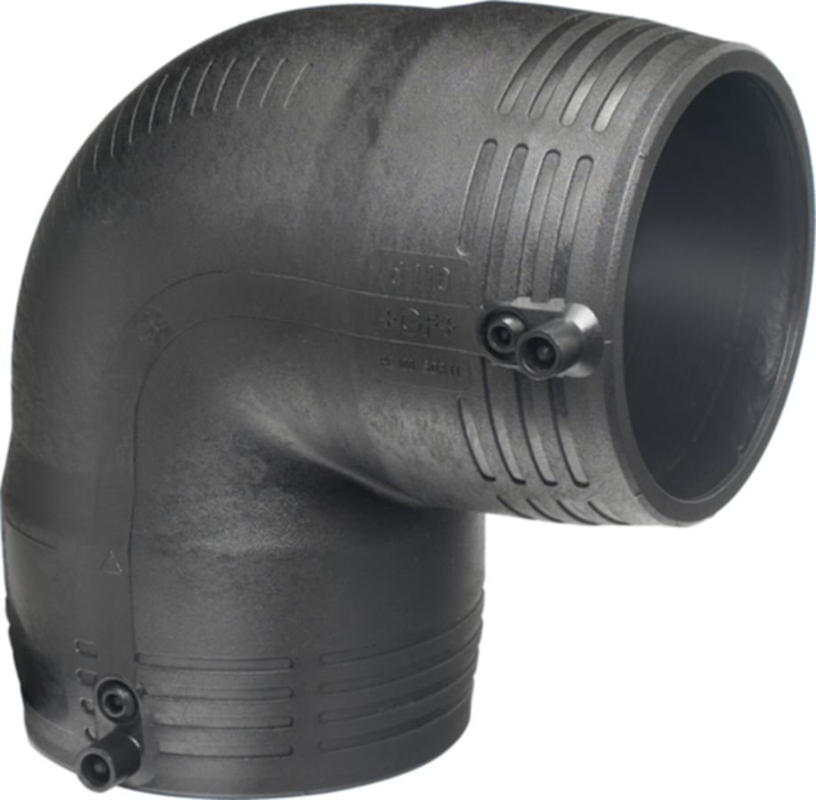 Winkel 90° PE100 S-5 SDR 11 ELGEF+ - 5 bar Gas / 16 bar Wasser