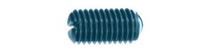 Federnde Druckstücke EH 2204 mit Schlitz - Kunststoff Delrin blau (POM)