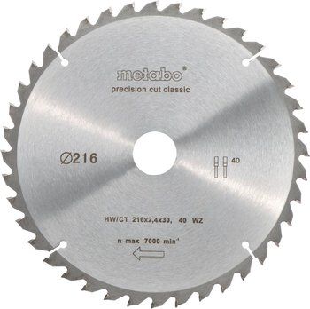 Kreissägeblatt METABO 254x30 Z48 WZ3°neg - PrecisionCut Wood-Professional
