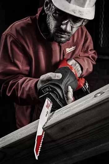 Säbelsägeblatt Milwaukee Bimetall-Kobalt - 300x1.60mm, 5Z, 10-250mm Holz, 25er Pack