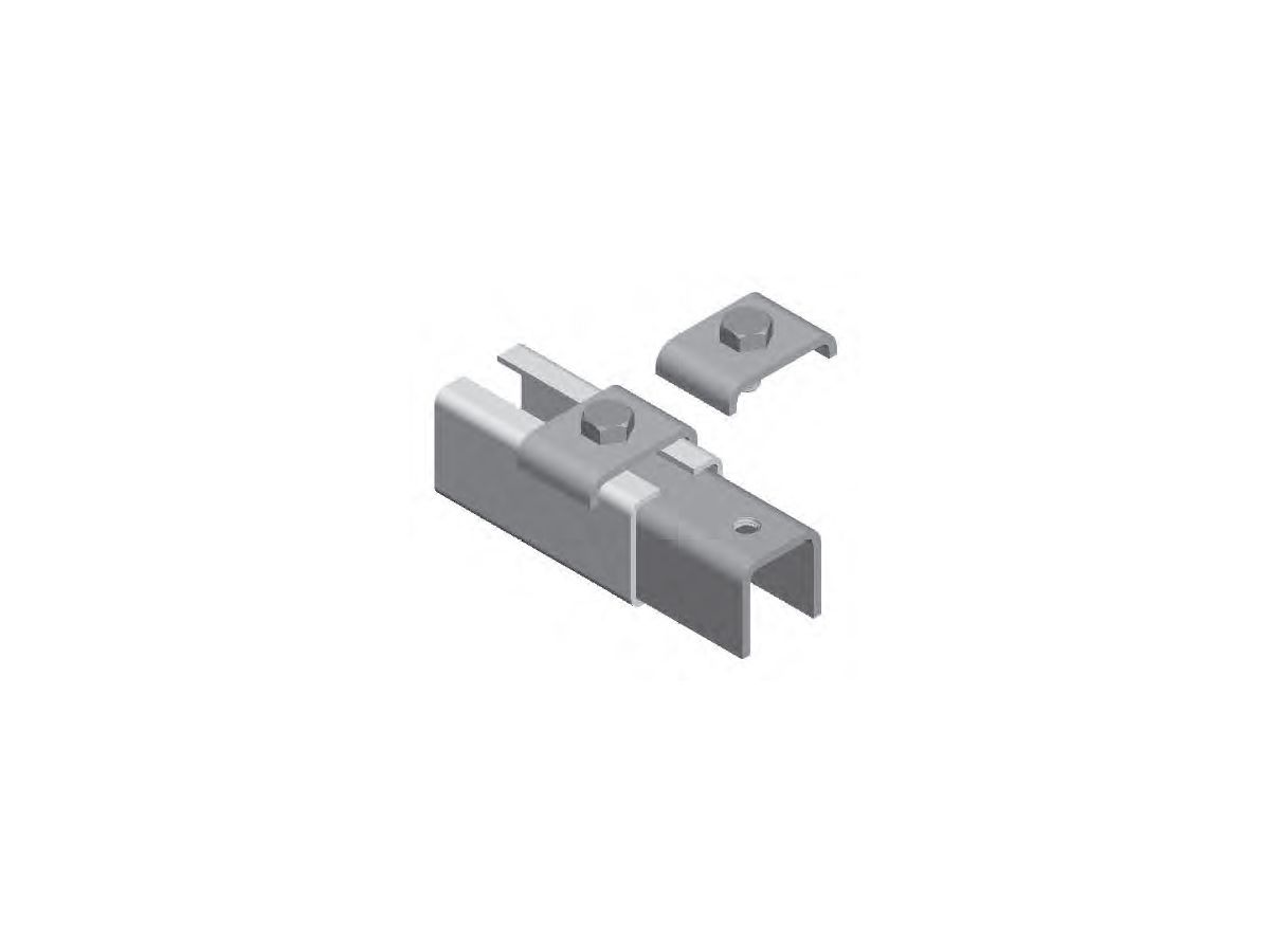 Verbindungsstück PIPEX f.CK-Schiene - 3.80 verzinkt