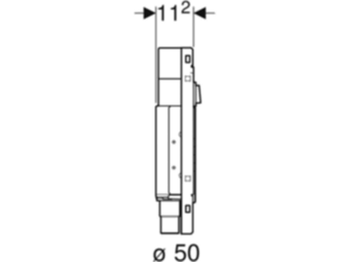 Geberit GIS SET für ONE Waschtisch - mit Unterputz-Clou/Siphon, 104x39.5 cm