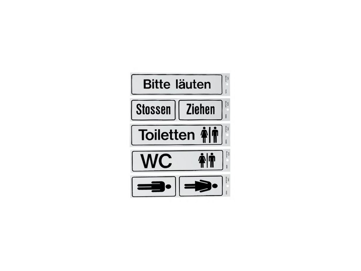 Schild Kunststoff, selbstklebend - wetterfest