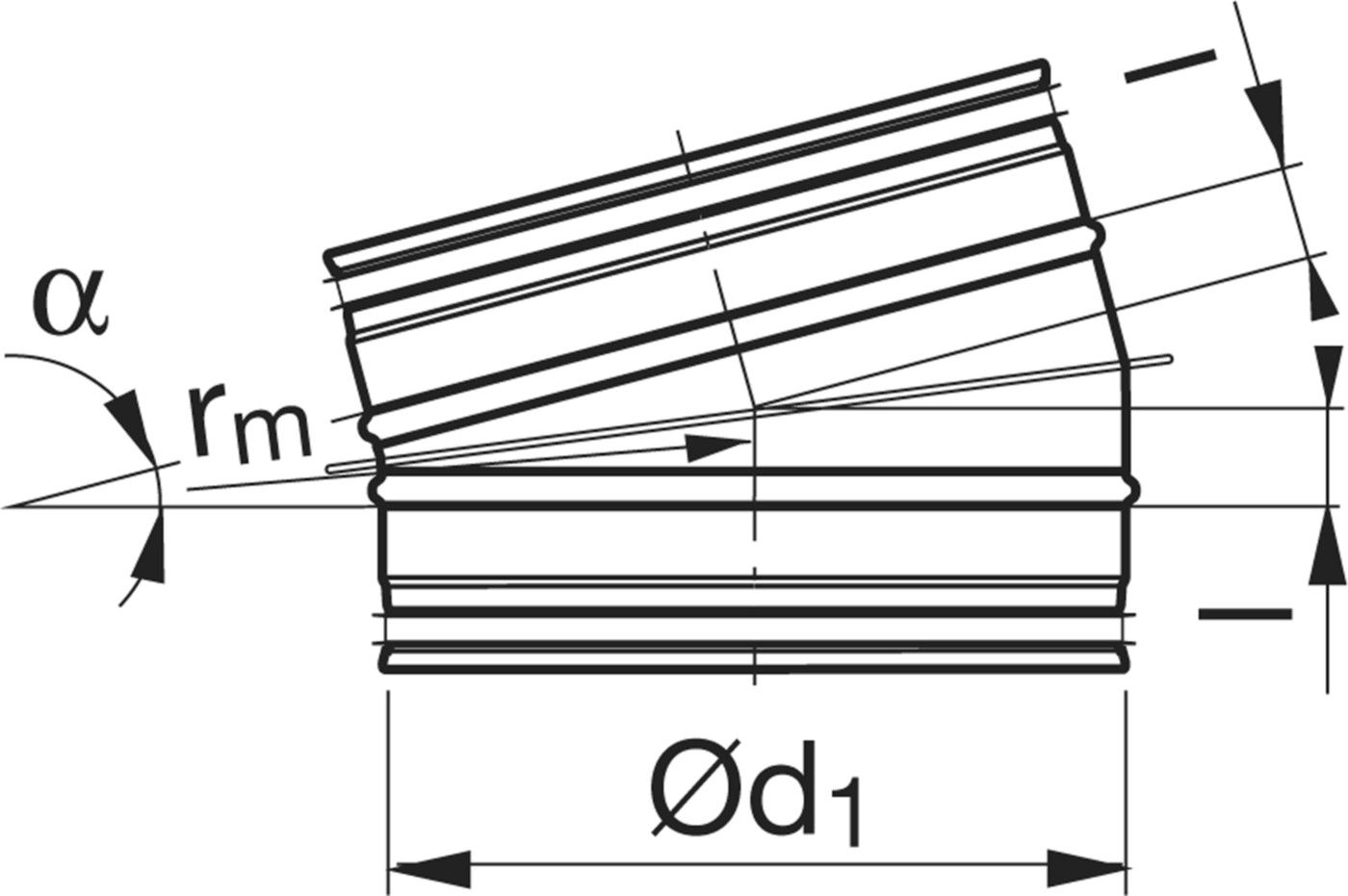 Segmentbogen 15° - BFU