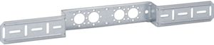 Mepla Montageplatte zweifach, abgesetzt