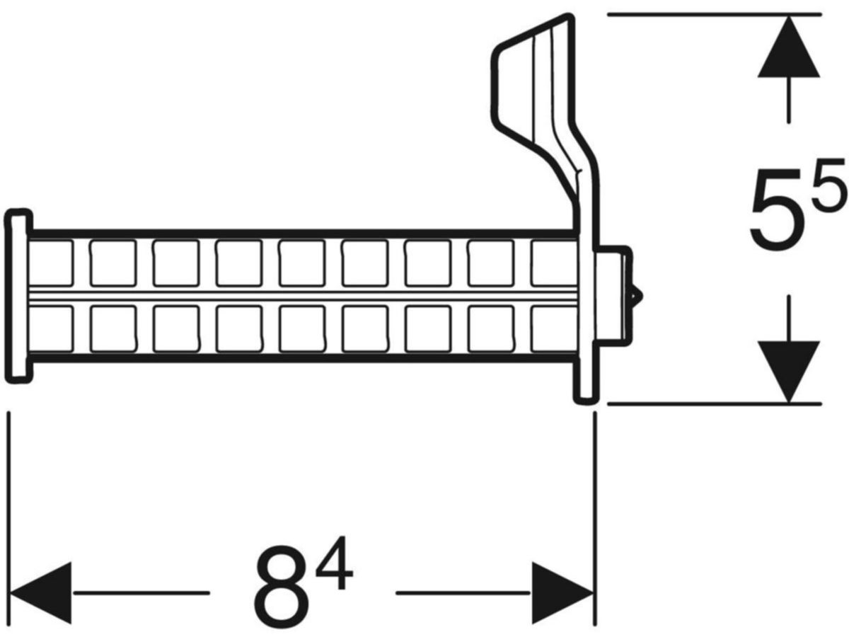 Halter für SilentPanel Geberit - für GIS