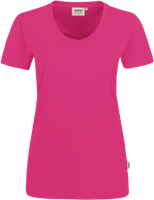 Damen-V-Shirt Perf. Gr. 2XL, magenta - 50% Baumwolle, 50% Polyester, 160 g/m²