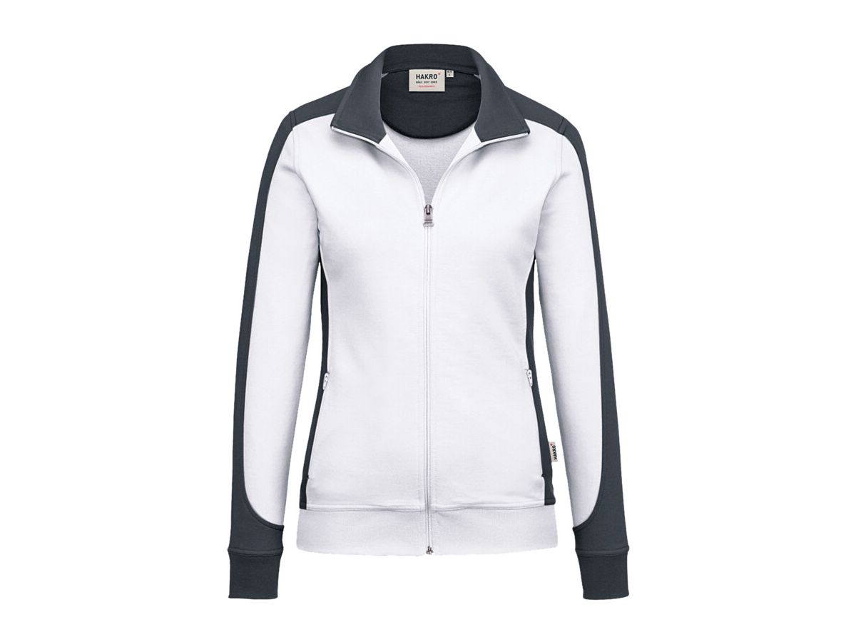 Damen-Sweatjacke Contrast Performance - 50% Baumwolle, 50% Polyester, 300 g/m²