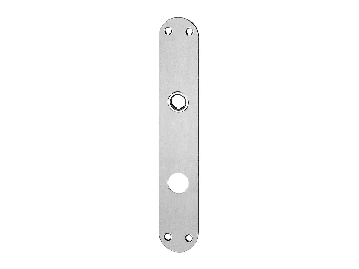 Langschild Glutz 5345 abgerundet RZ78 - Pak à 20 Stk. Inox matt, Drucker 16mm