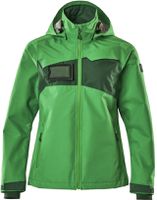 Hard Shell Jacke, wasserdicht, Gr. 2XL - grasgrün/grün, Damen, 100% PES, 210 g/m2