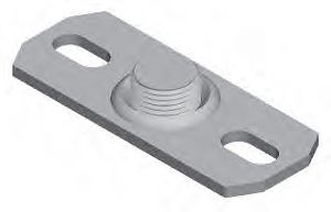 Grundplatte Pipex mit eigepr. Mutter - 3.25