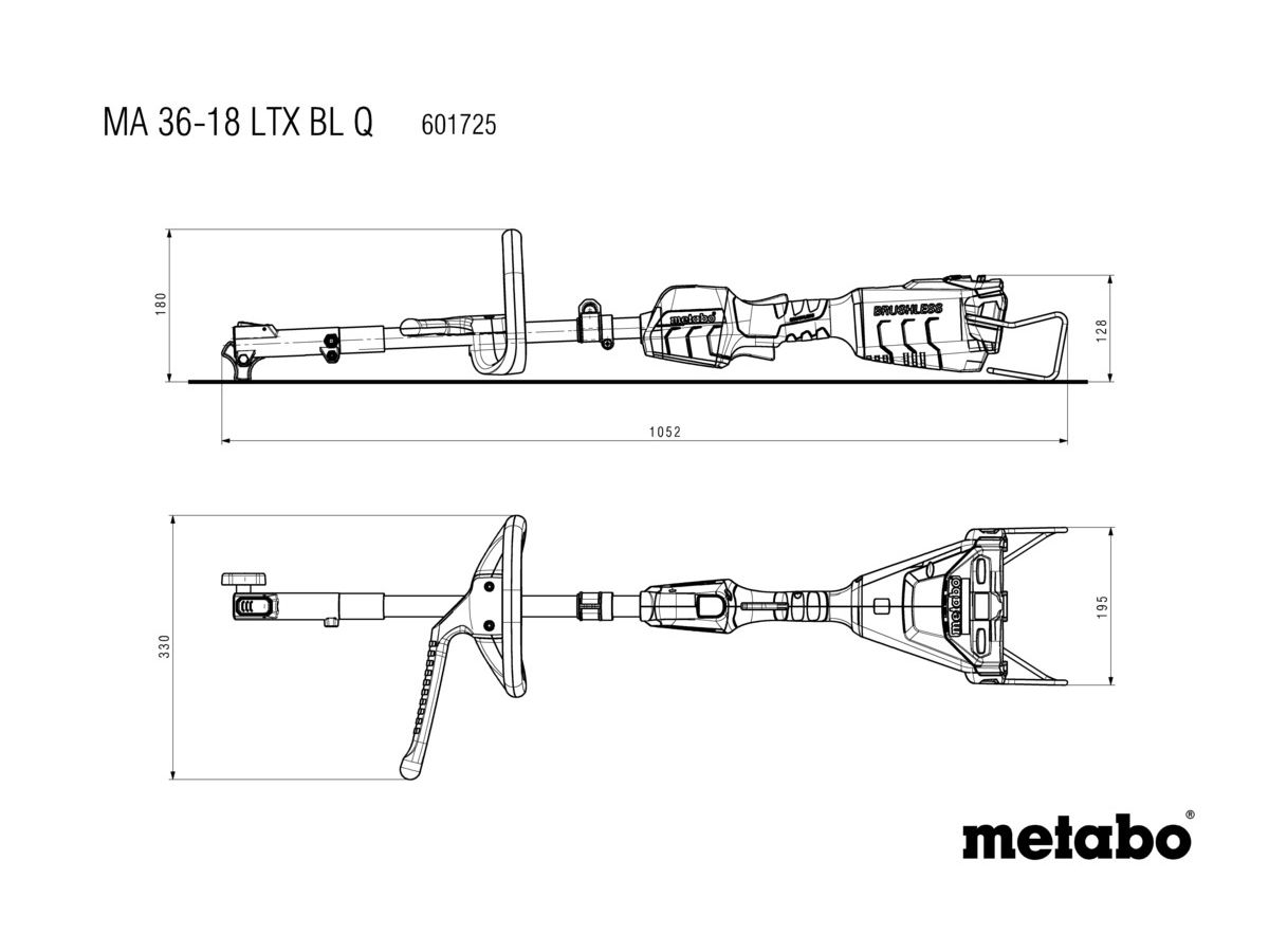 Akku-Multifunktionsantrieb 18V, Metabo - MA 36-18 LTX BL Q