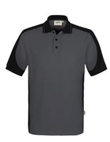 Hakro Poloshirt Contrast Mikralin.Gr.2XL - karbongrau/schwarz