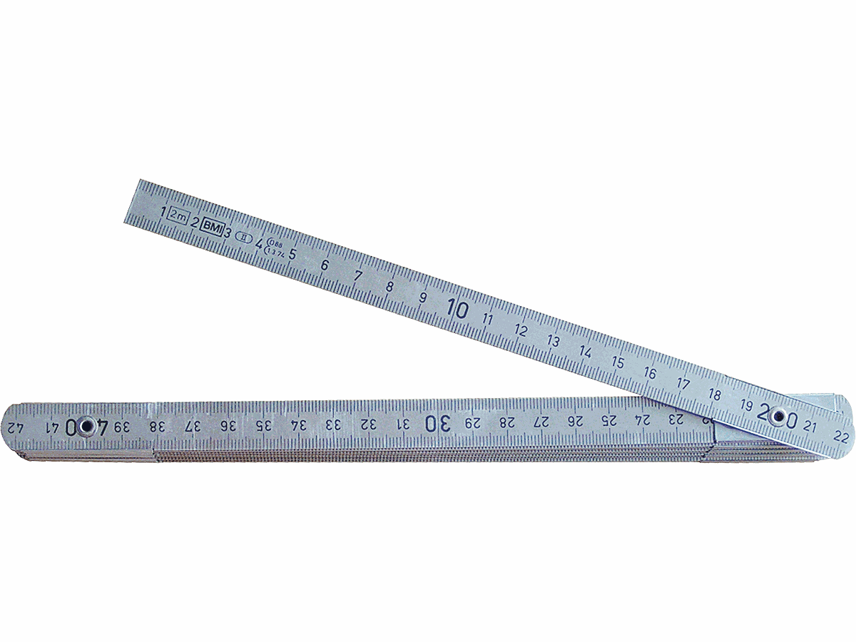 Alu-Gliedermeter BMI natur  2m