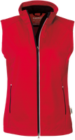 Damen-Light-Softsh.weste Sarina 2XL rot - 100% Polyester, 170 g/m²