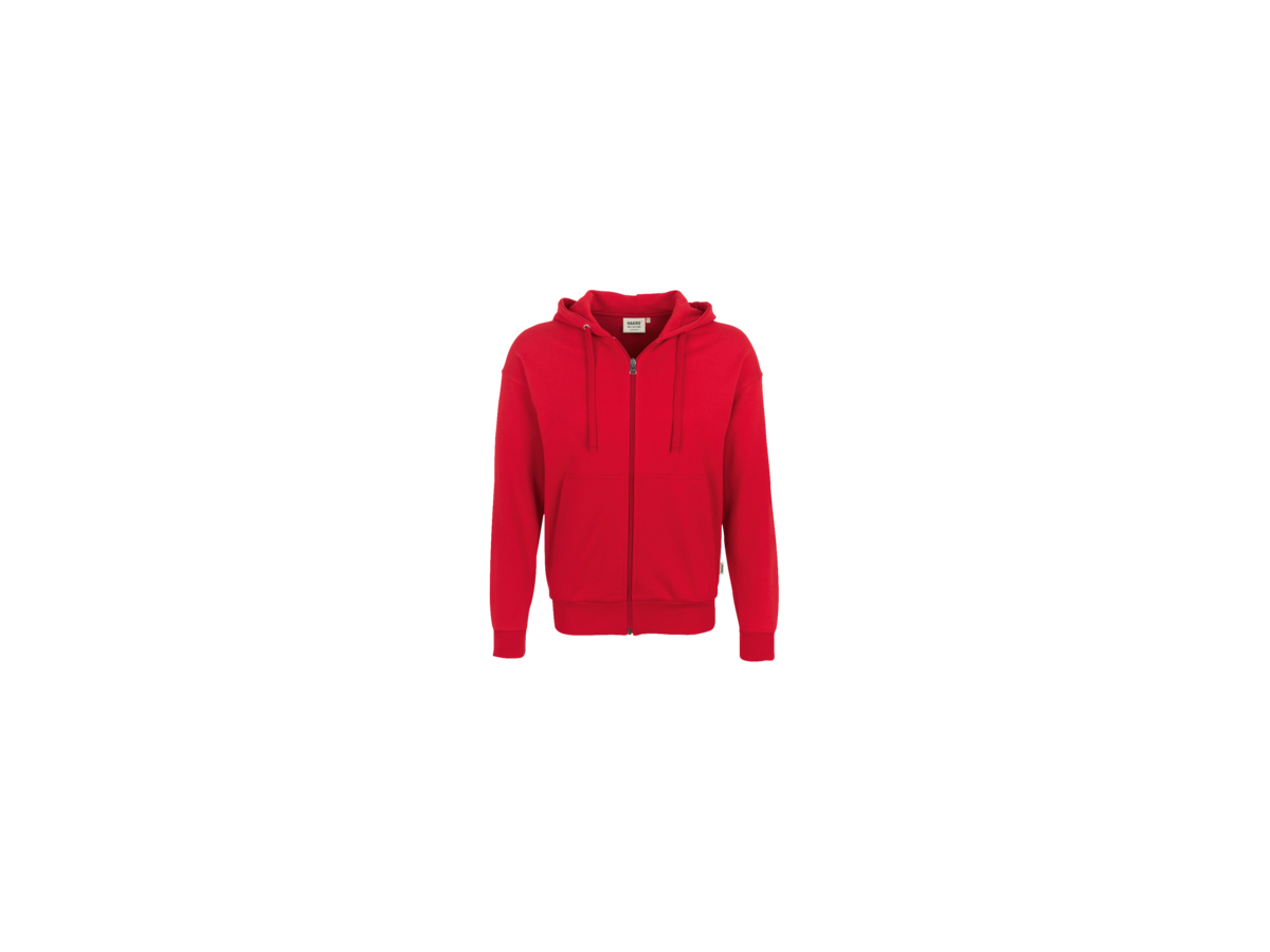Kapuzen-Sweatjacke Premium Gr. S, rot - 70% Baumwolle, 30% Polyester, 300 g/m²
