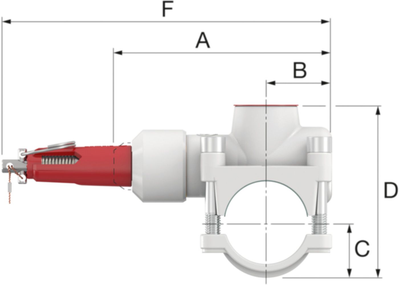 Abzweig-T-Stück FLAMCO T-plus Messing - Innengewinde