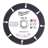 Trennscheibe HM 76 mm - Milwaukee, Universal/Holz/PVC