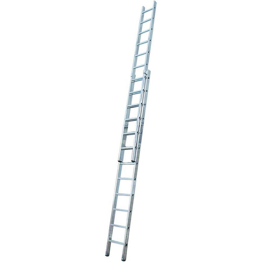 Mehrzweckleiter Aluminium, 2-teilig - 2x10 Sprossen