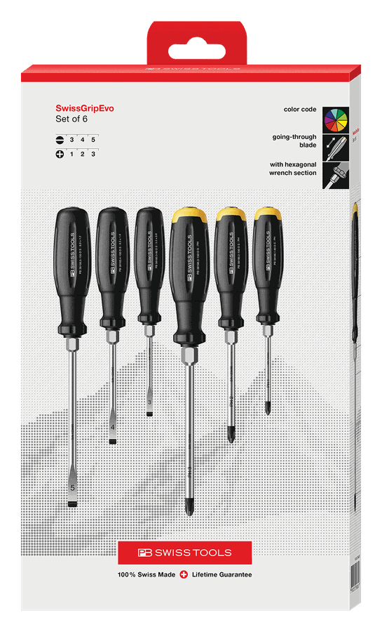 Schraubenzieherset PB 38249 - SwissGrip Evo D CBB