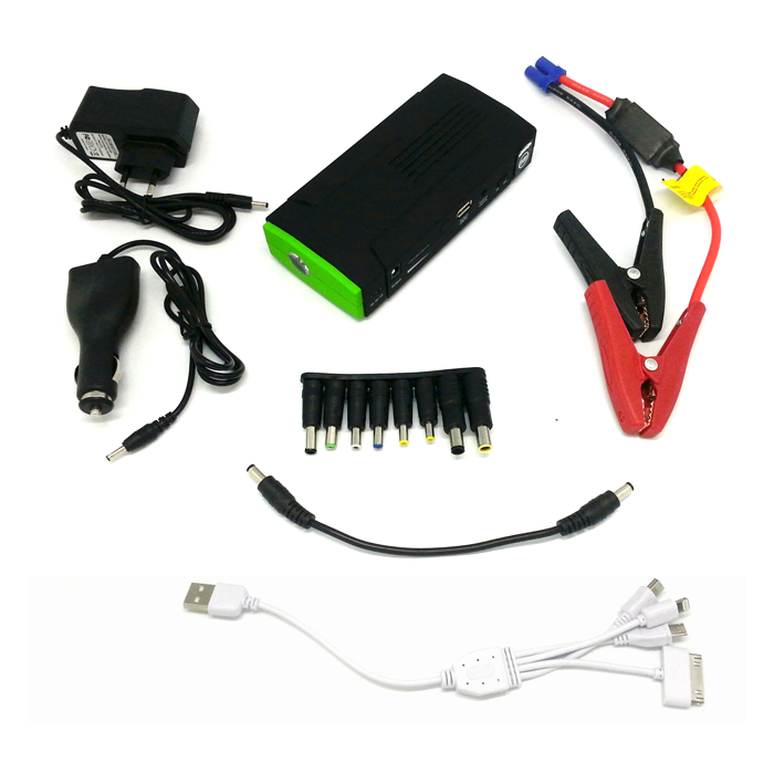 Mini-Startbooster mit Powerbank - 16000mAh, 165x79x40 mm